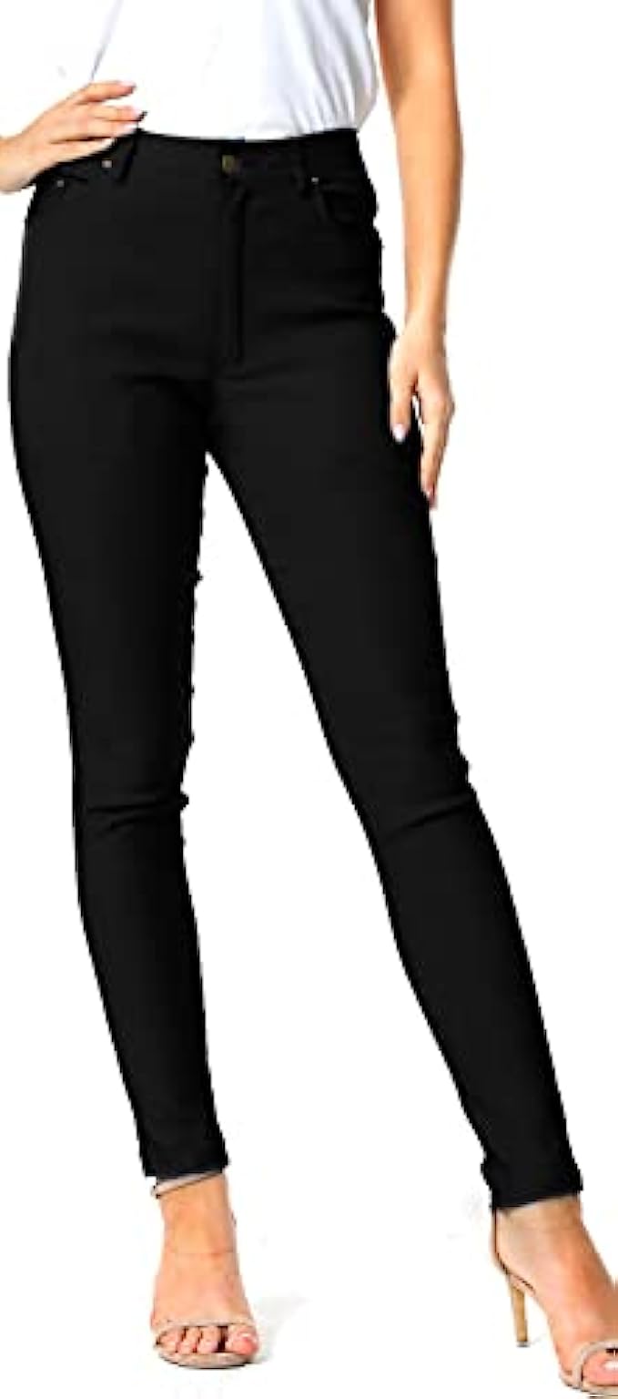 VANGULL Dress Pants Women Ultra Stretch Work Pants Comfy 4 Pockets Skinny Pants for Work Casual