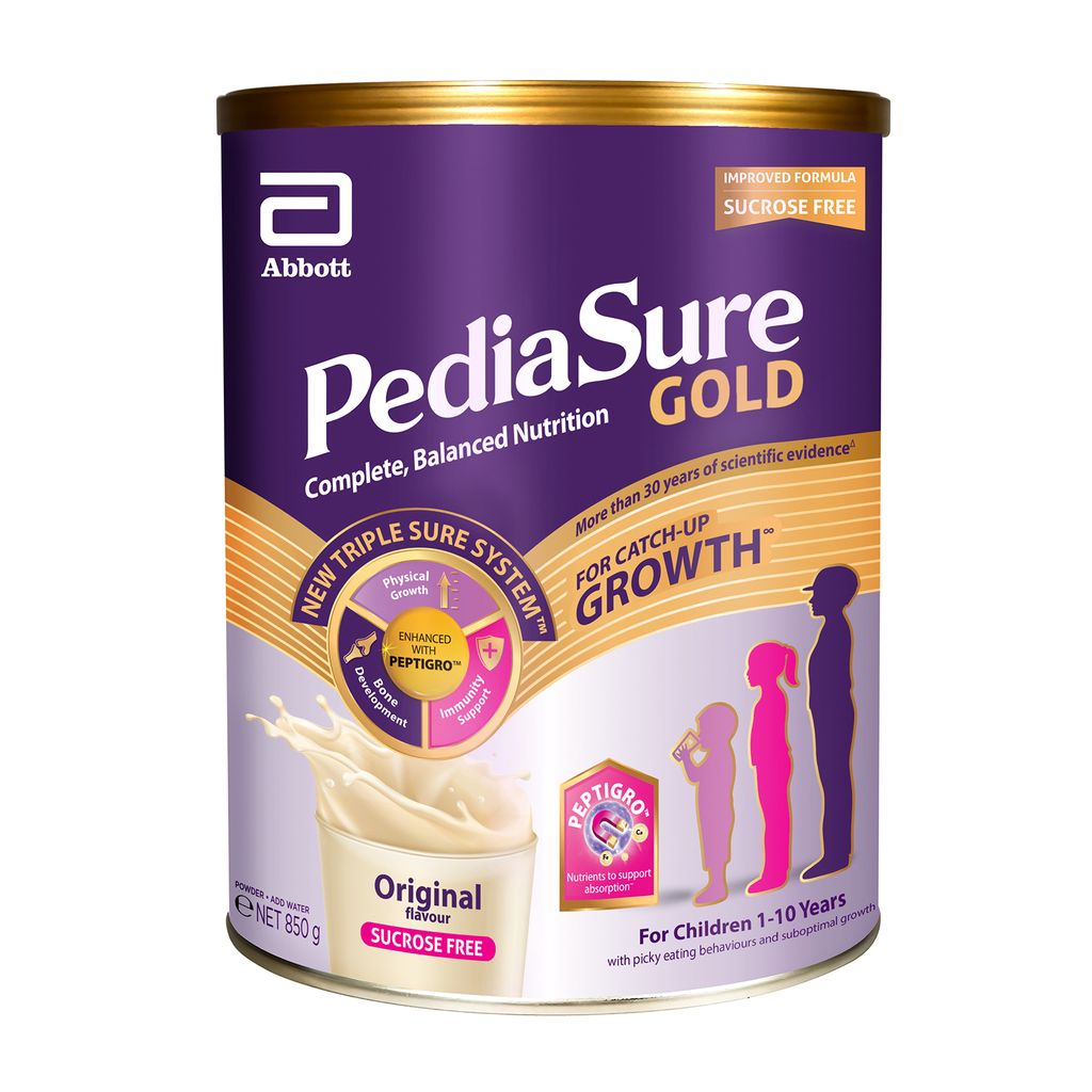 [Bundle of 2] PediaSure® Gold with PeptiGroTM - Original (Sucrose Free), 850g