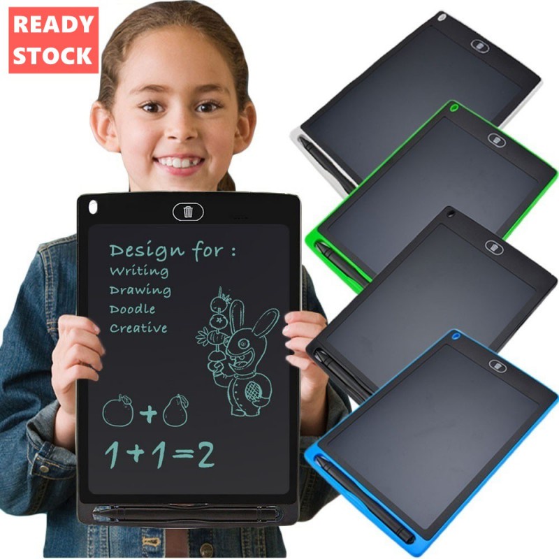 LCD Writing Tablet Child Handwritting/Drawing/Painting Blackboard Erasable Ultra-Thin Pads (4.4&quot;/8.5&quot;)