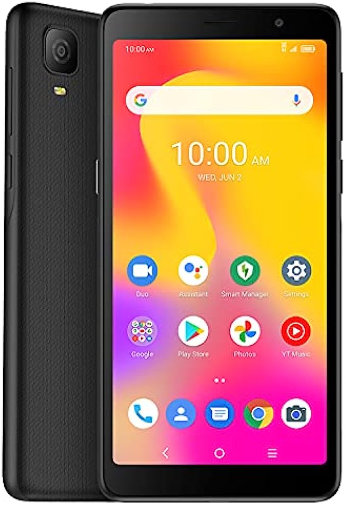 TCL A30 Unlocked Smartphone with 5.5&quot; HD+ Display, 8MP Rear Camera, 32GB+3GB RAM, 3000mAh Battery, Android 11, Prime Black