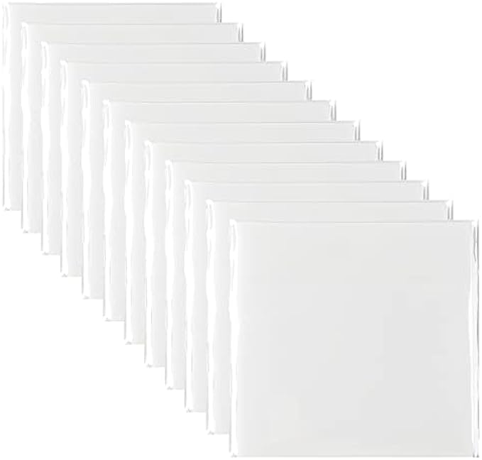 Jiemay 600 Pcs Transparent Sticky Notes Pad, Clear Sticky Notes for Books Message Reminder, Waterproof self-Adhesive Translucent Sticky Notes, 12 Packs (3&quot;x3&quot;)