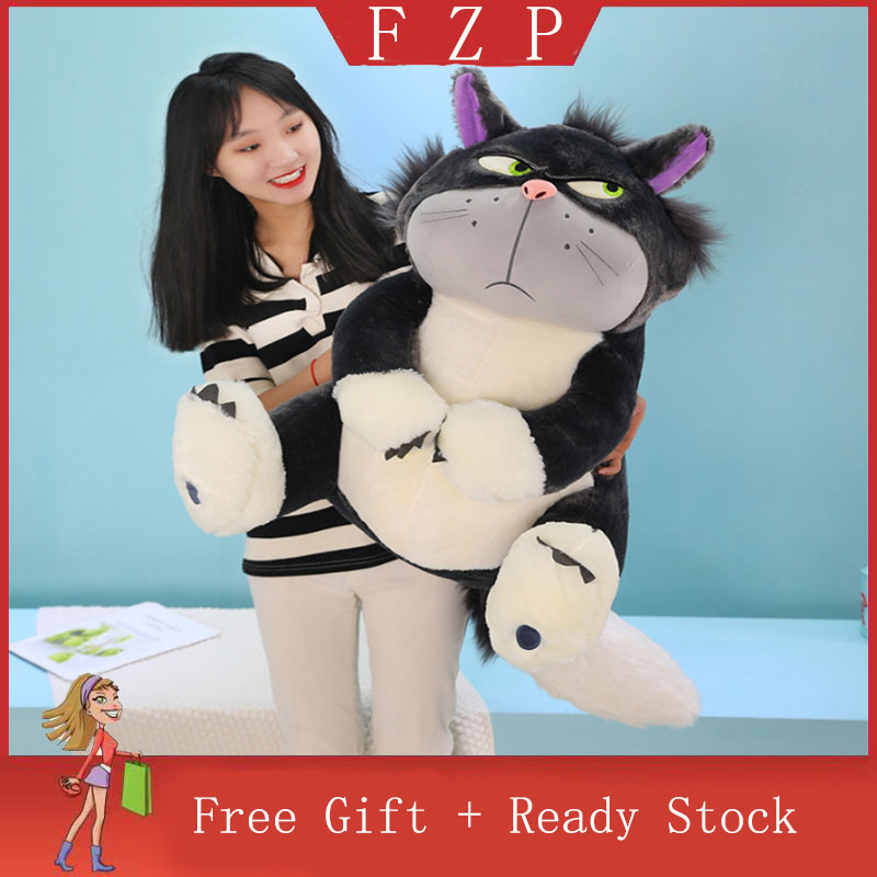 FZP Ready Stock Stuffed Toys 60CM Lucifer&#039;s Evil Cat Sleeping Pillow Valentine&#039;s Day Girlfriend Gifts Plush Toys For Kids Birthday Gift Girls Boy Toys