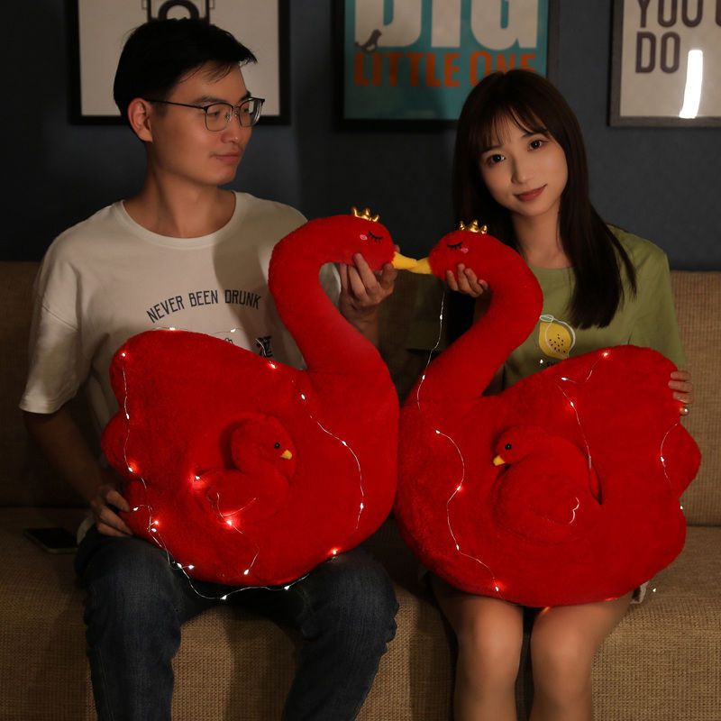 Doll Plush Toy Swan Dress Up Wedding Press Bed Gift Man Newcomer