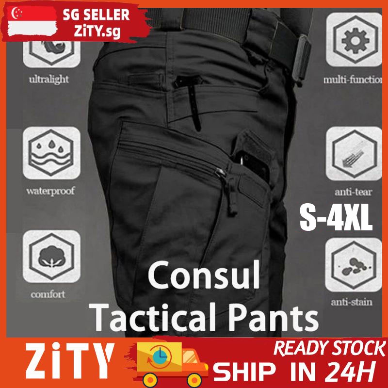 ?ZiTY?X7-X9 Tactical Men Cargo Pants Overalls Trousers Multi-pocket Pants Waterproof Sweat-absorbent Training Workwear Men&#039;s Military Pant