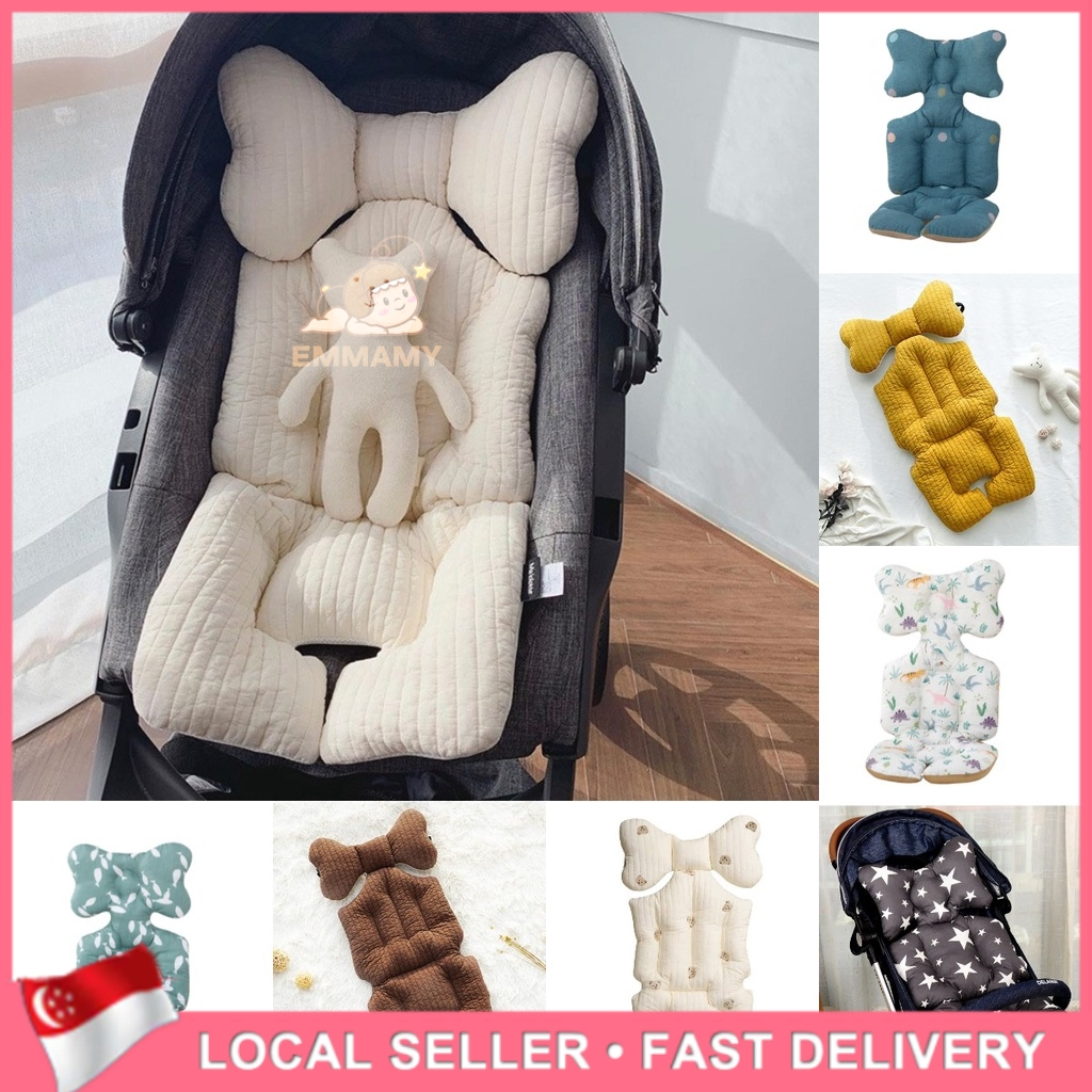 EmmAmy® Korean Multifunctional Baby Stroller Cushion Liner Safety Seat Pad Universal Stroller Cotton Pad Warm/Ice Mat